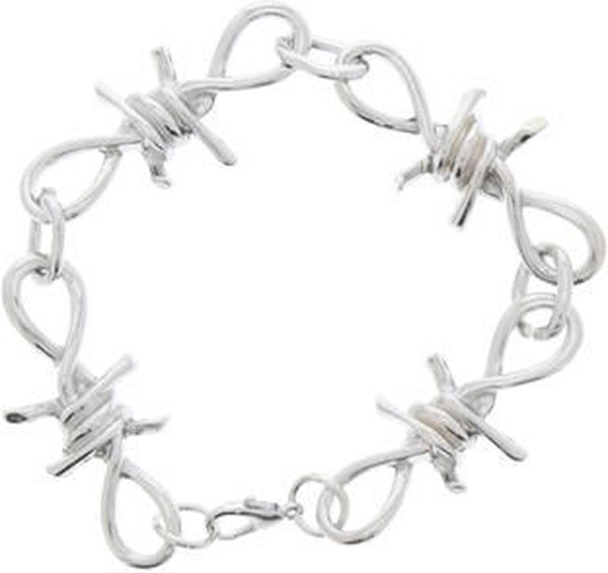 Zacs Alter Ego Armband Barbwire Chain Zilverkleurig